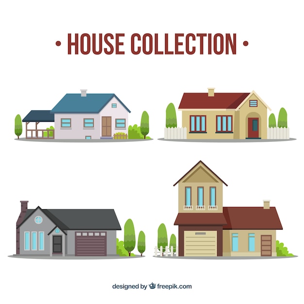 Diverses maisons en construction plate