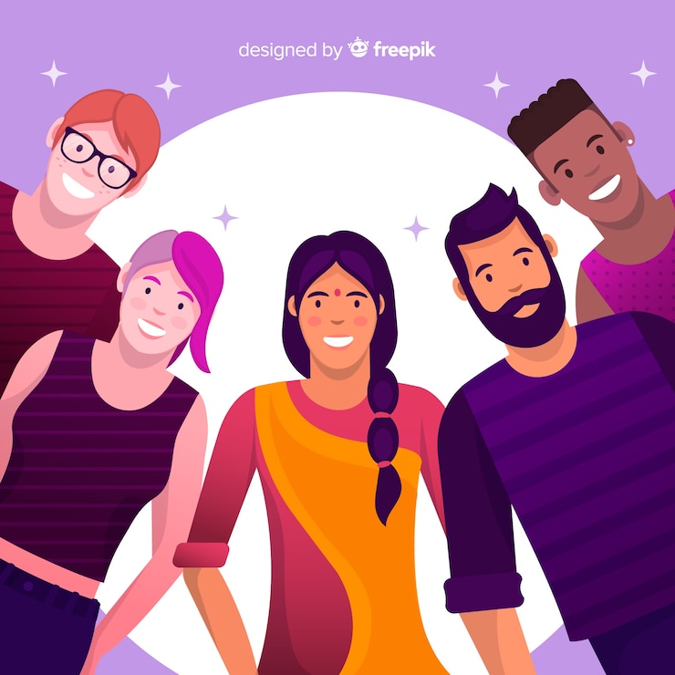 Vecteur gratuit diversité culturelle