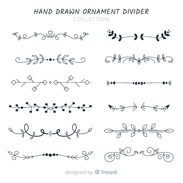 Diviseur d&#39;ornement collectio