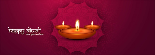 Diwali Festival Lights Affiche Ou Une Bannière Colorée
