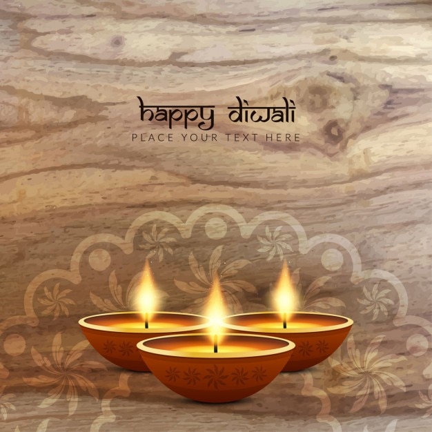 Diwali Texture Bois Design Fond Heureux