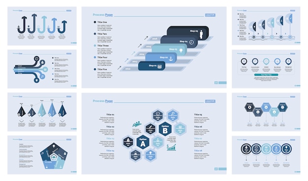 Dix Ensembles De Modèles De Diapositives De Recherche