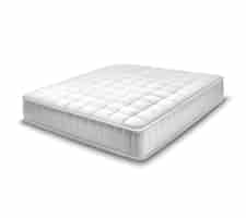 Vecteur gratuit double matelas de style réaliste