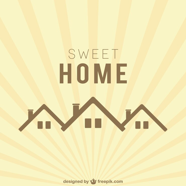 Vecteur gratuit doux logo de la maison