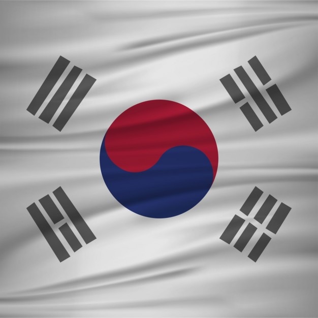 Drapeau De La Corée Du Sud Illustration Vectorielle