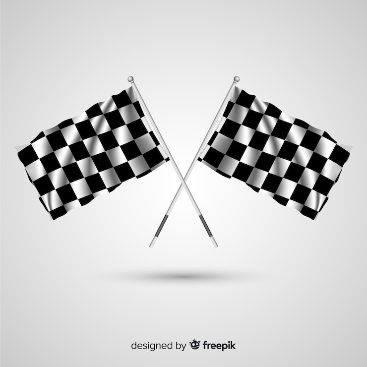 Vecteur gratuit drapeau de départ