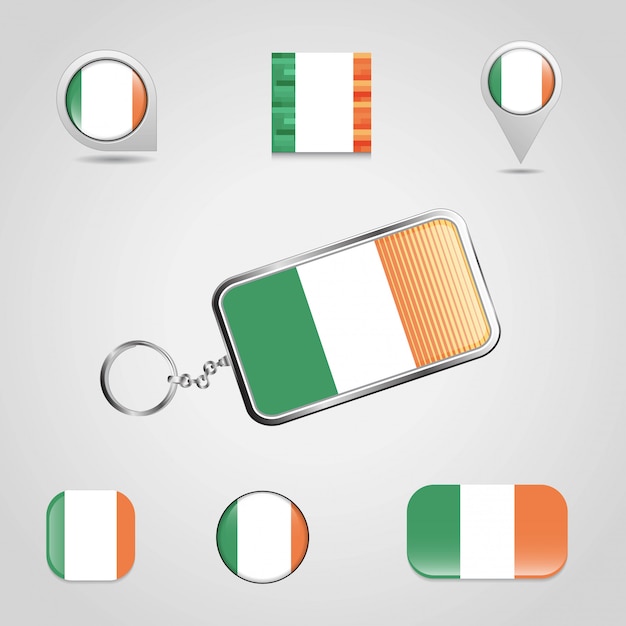 Vecteur gratuit drapeau de l'irlande