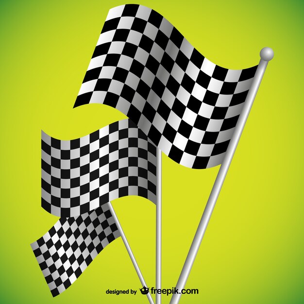 Drapeaux de course de fond