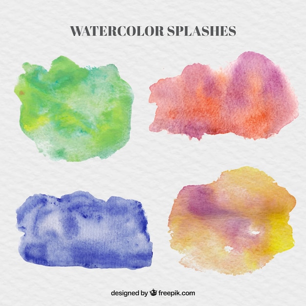 Éclaboussures D'aquarelle Mis