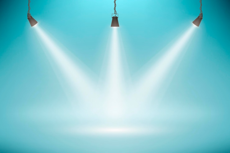 Vecteur gratuit éclairage de fond des points lumineux