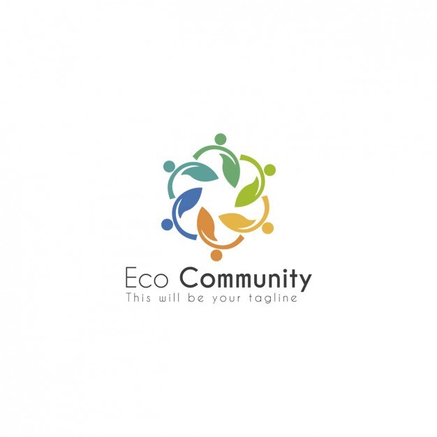 Vecteur gratuit eco company logo template