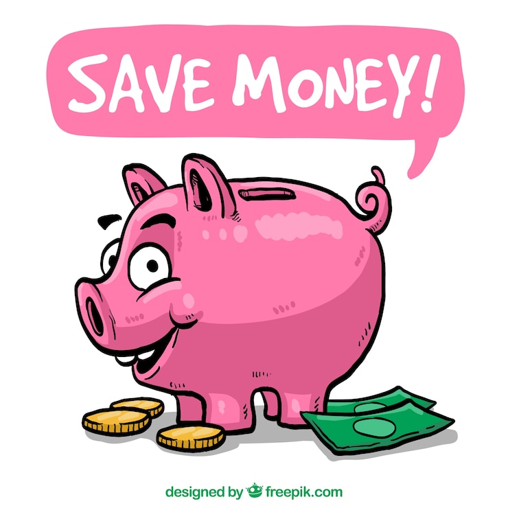 Vecteur gratuit économisez de l&#39;argent illustration