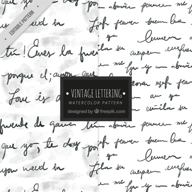 Vecteur gratuit écriture avec motif d&#39;encre