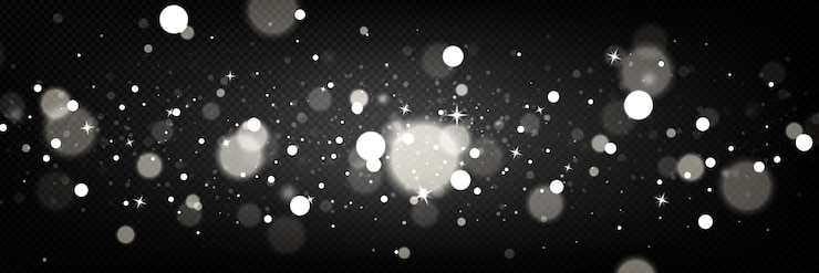 Vecteur gratuit effet de superposition de lumière bokeh blanche avec png scintillant