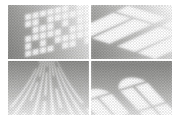 Vecteur gratuit effet de superposition d'ombres transparentes