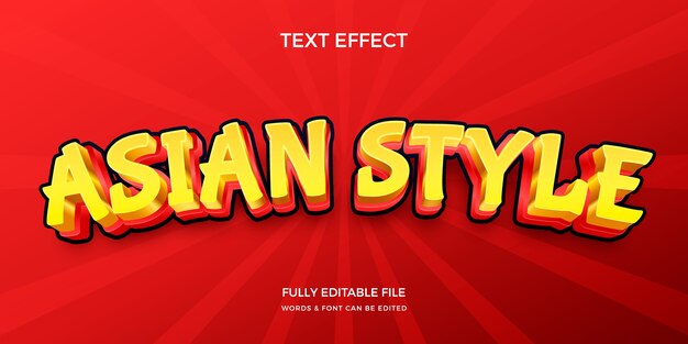 Effet de texte asiatique en gradient
