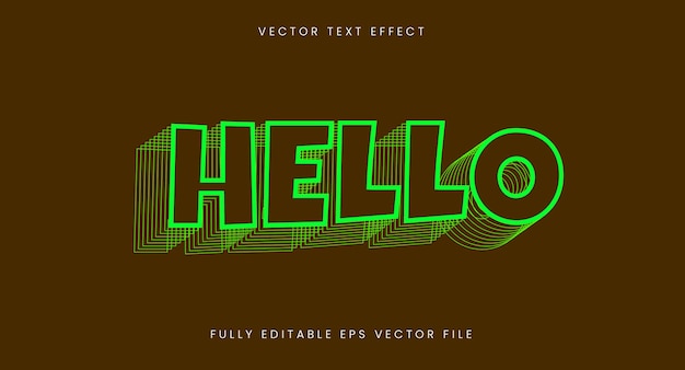 Vecteur gratuit effet de texte en couches lumineux