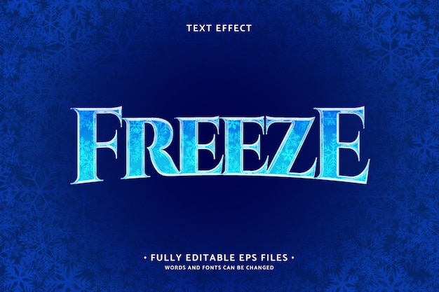 Effet De Texte De Glace Réaliste