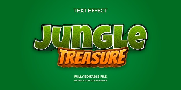 Effet De Texte De Jungle En Gradient