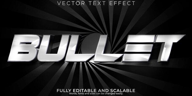 Effet de texte en métal style de texte de puce et de tueur modifiable