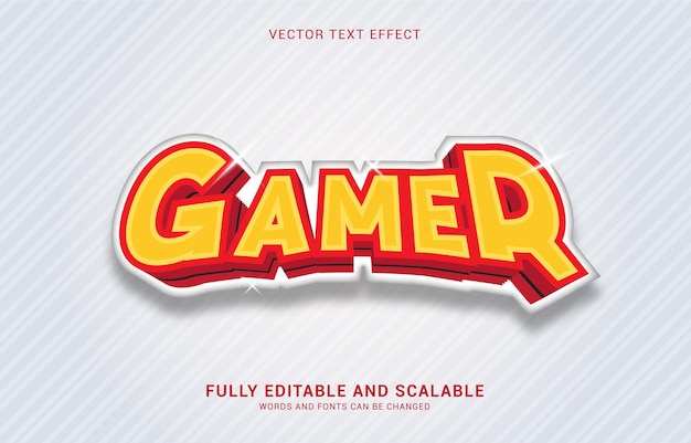 Effet de texte modifiable, le style bold gamer peut être utilisé pour créer un titre