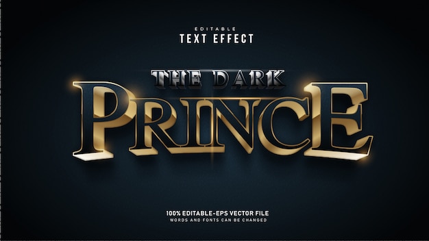 Effet de texte Prince sombre