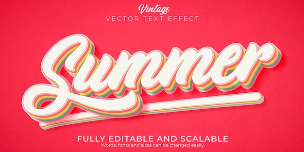 Effet de texte vintage