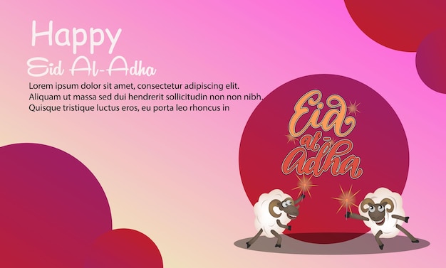 Vecteur gratuit eid al adha illustration islamique