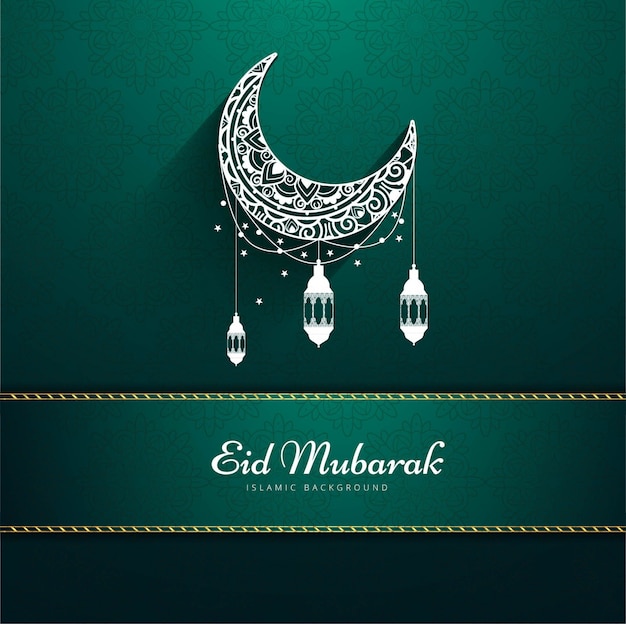 Vecteur gratuit eid mubarak background