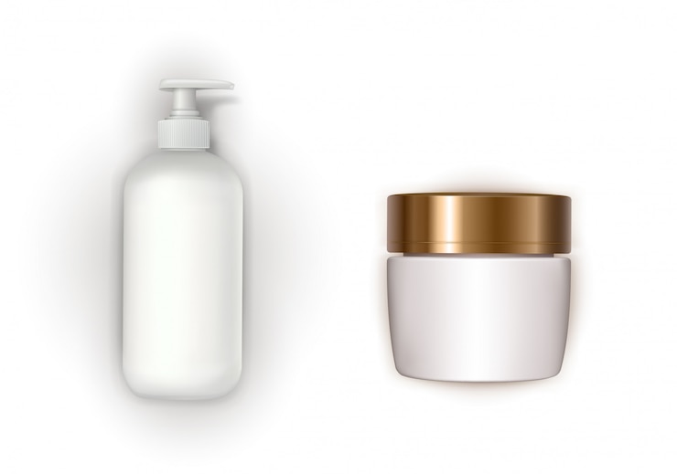Vecteur gratuit élément de design avec des cosmétiques biologiques