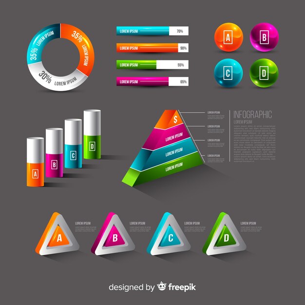 Élément infographique collectio