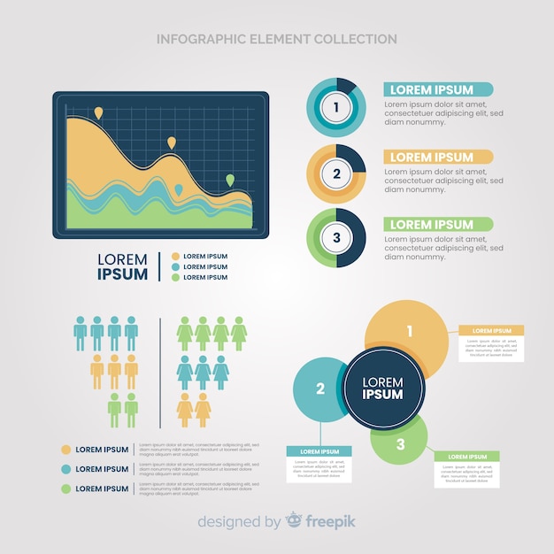 Vecteur gratuit Élément infographique