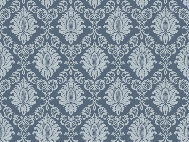 Vecteur gratuit Élément de modèle sans couture damassé vector ornement damassé à l'ancienne de luxe classique texture transparente victorienne royale pour papiers peints emballage textile modèle baroque floral exquis vintage