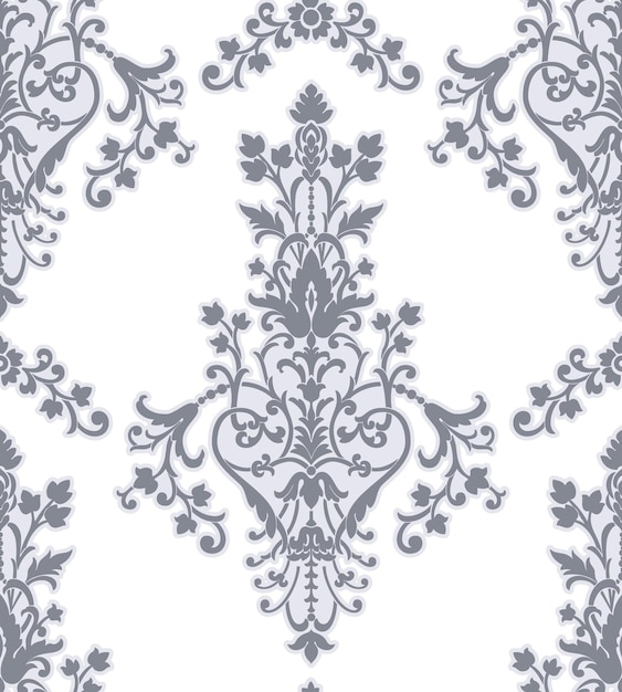 Vecteur gratuit Élément de modèle sans couture damassé vector ornement damassé à l'ancienne de luxe classique texture transparente victorienne royale pour papiers peints emballage textile modèle baroque floral exquis vintage