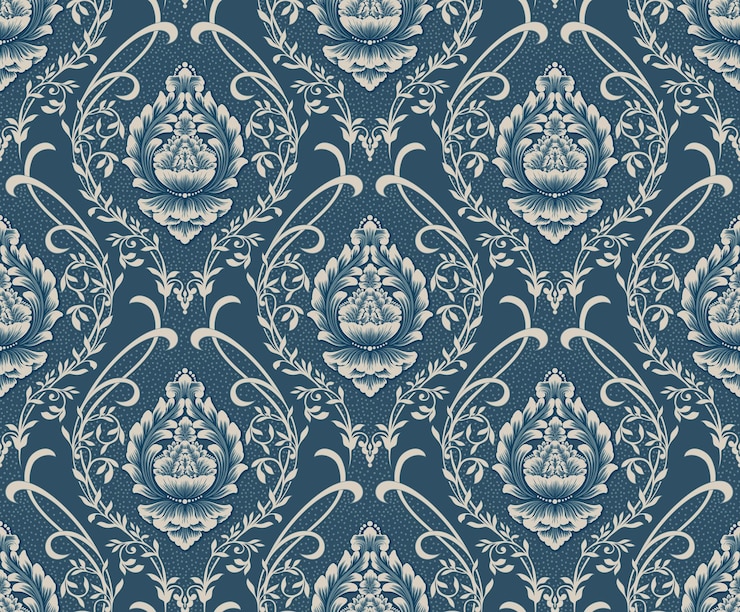 Vecteur gratuit élément de modèle sans couture damassé vector ornement damassé à l'ancienne de luxe classique texture transparente victorienne royale pour papiers peints emballage textile modèle baroque floral exquis vintage