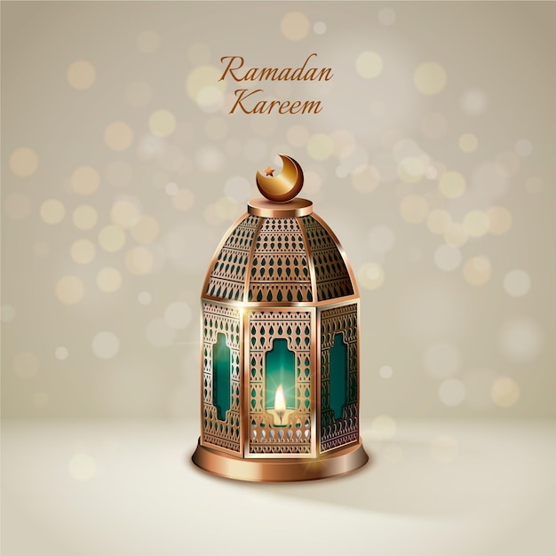 Vecteur gratuit Élément de ramadan kareem réaliste