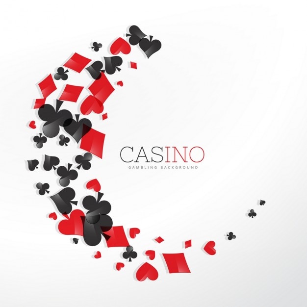 Vecteur gratuit éléments casino de cartes à jouer dans le style d'onde