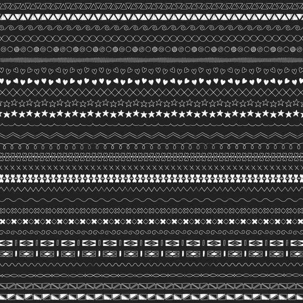Éléments de design de ligne diviseur vector collection