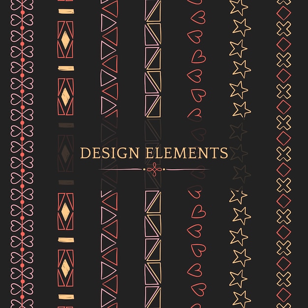 Éléments De Design De Ligne Diviseur Vector Collection