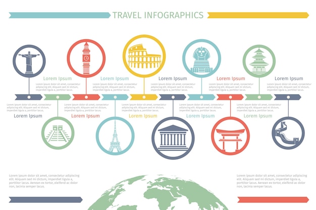 Éléments D'infographie De Voyage.