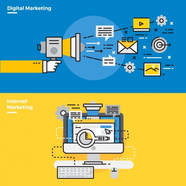 Vecteur gratuit éléments infographiques environ email marketing en ligne