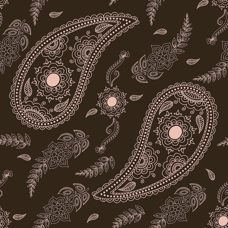 Vecteur gratuit éléments de motifs floraux floraux vectoriels en style arabe. motif arabique. ornement ethnique oriental. texture élégante pour les arrière-plans.