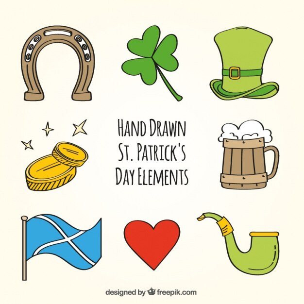 Elements set de saint patrick