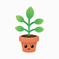 Vecteur gratuit Émoji plante