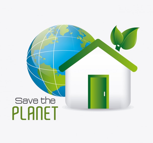 Vecteur gratuit energie verte et écologie