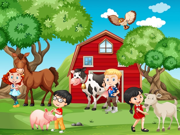 Images de Ferme Enfant – Téléchargement gratuit sur Freepik