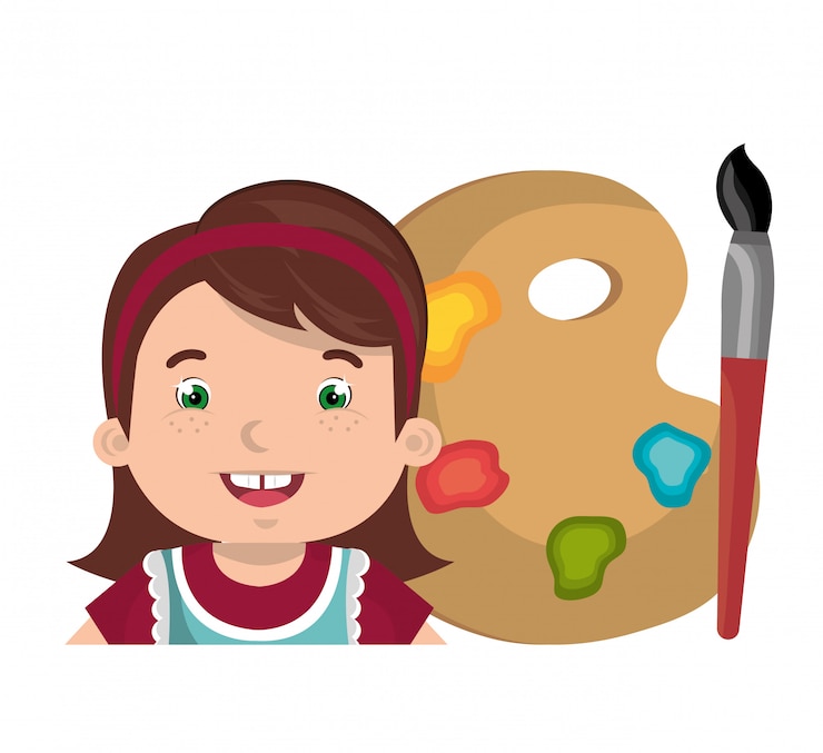 Vecteur gratuit les enfants qui étudient