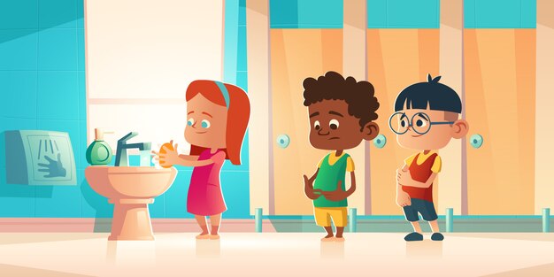 Vecteurs et illustrations de Toilettes enfants en téléchargement gratuit