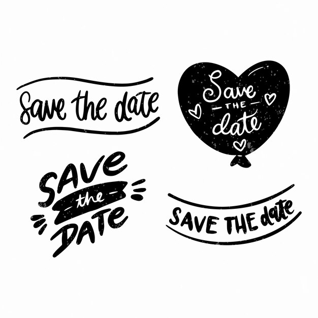 Enregistrer la collection de lettres de date