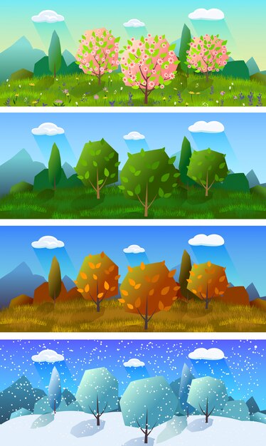 Images Quatre Saisons Vecteurs Photos Et Psd Gratuits